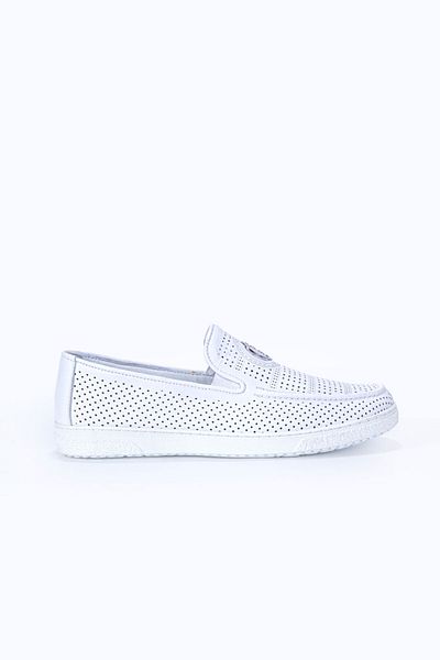 Vantaggio Мъжки мокасини Axis White 100% от естествена кожа