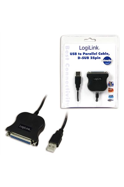 LogiLink | Adapter równoległy | Adapter USB do DSUB-25