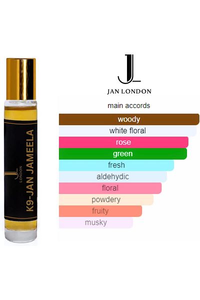 JAN LONDON Essential Attar Oil 10ml | Non-Alcoholic Unisex Roll-On | Signature Scent (K9-JAN JAMEELA)