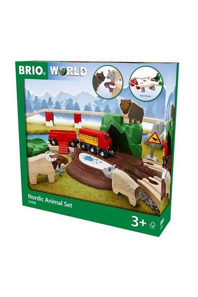 BRIO Train set with Nordic animals