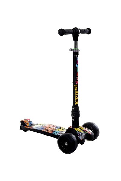 rexa سكوتر ركل قابل للطي بثلاث عجلات مع عجلات وامضة، DIA1198TY 56x63x27 سم