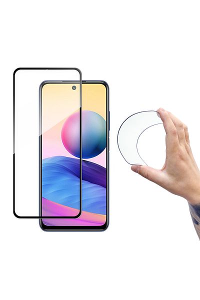 WOZINSKY Folia szklana szkło hartowane z ramką na ekran Xiaomi Redmi Note 10 5G Full Cover Flexi Nano czarny