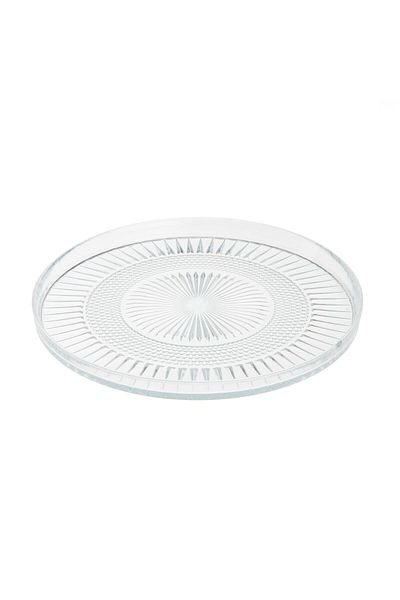 MATMEL Elena Glass Plate - Transparent - 16 cm