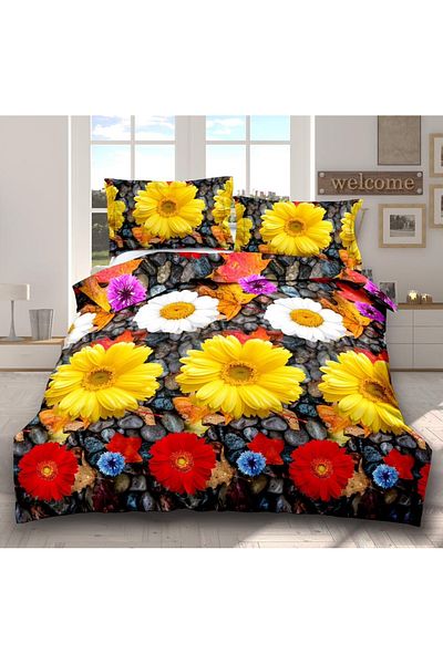 CHIRASO CHIRASO 3D Bedding Set, 6 pieces, Classic Sheet 240x250cm, Duvet Cover 200x230cm, 4 Pillowcases