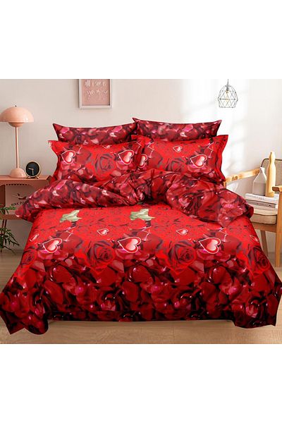 CHIRASO CHIRASO 3D Bedding Set, 6 pieces, Classic Sheet 240x250cm, Duvet Cover 200x230cm, 4 Pillowcases