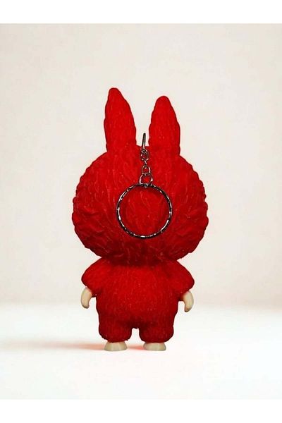 Lisinya Premium Quality Labubu 2 Piece Figure Keychain Red 13 cm -