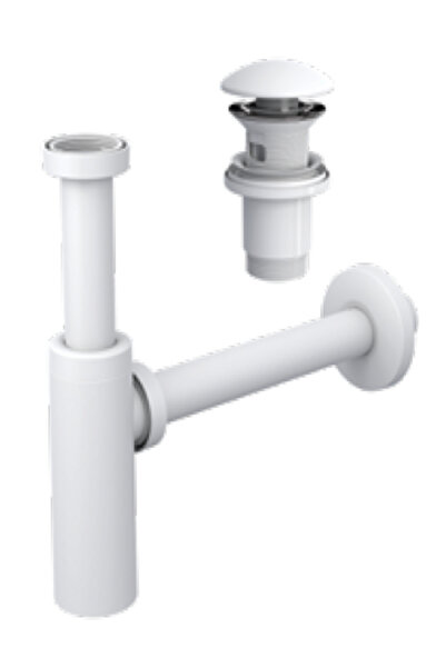 Marka Genel Markalar Moon Mat Beyaz Aç Kapa Lavabo Sifonu - Taşma Delikli