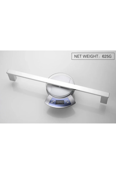 LUXXO Towel Holder, Metallic Silver, 60cm, Anti-Corrosive Stainless Steel