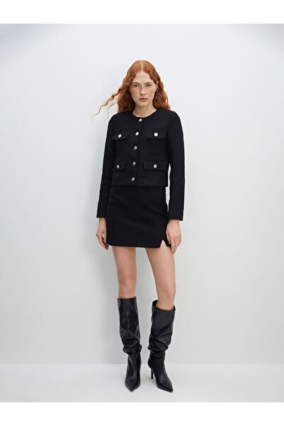 LC Waikiki Plaid Women's Skirt with Zippered Waist