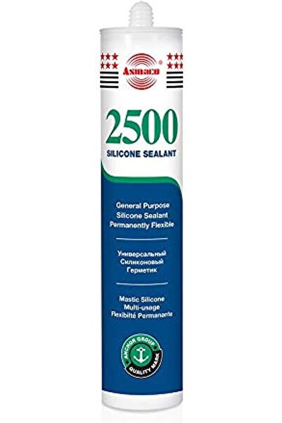 Asmaco 2500 - General Purpose Silicone Sealant White - 24 pcs per 1 box