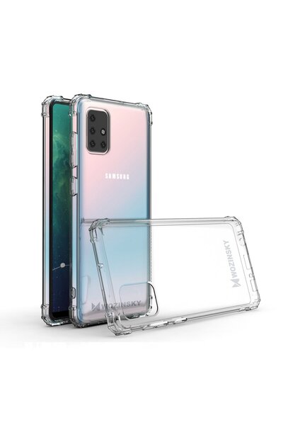WOZINSKY Carcasă blindată pentru Samsung Galaxy A72 4G, transparentă antișoc