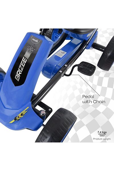 rexa 12V Electric Go-Kart for Kids – Battery-Powered Ride-On Pedal Car with 4-Wheel Design