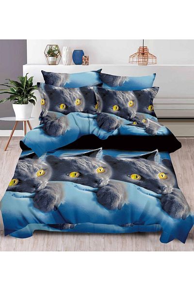 CHIRASO CHIRASO 3D Bedding Set, 6 pieces, Classic Sheet 240x250cm, Duvet Cover 200x230cm, 4 Pillowcases