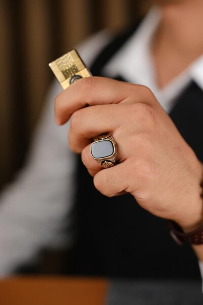 dergah tesbih Beyzade Tasarım El İşçiliği 925 Ayar Gümüş Yüzük