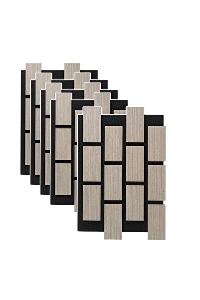 Naimeed Company Set de 5 panouri acustice decorative, MDF și fetru, Naimeed D...