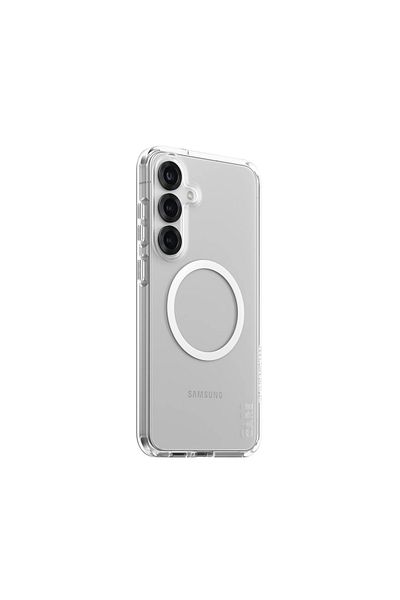 2nd Care CARE by PanzerGlass Flagship Case Transparent Urban Combat w. White Qi Compatible Samsung Galaxy S25