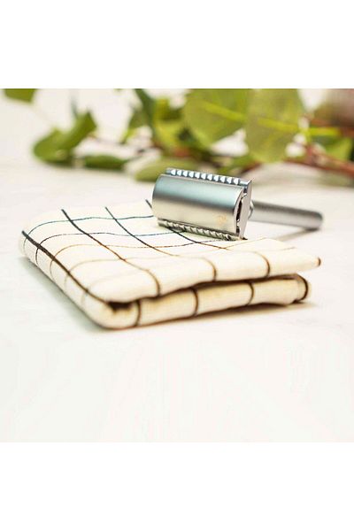 OEM Classic stainless steel safety razor Matte Silver and set of 20 blades