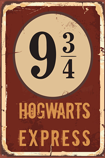 Hayal Poster Harry Potter 20x30 UV Baskı MDF Retro Ahşap Poster Tablo