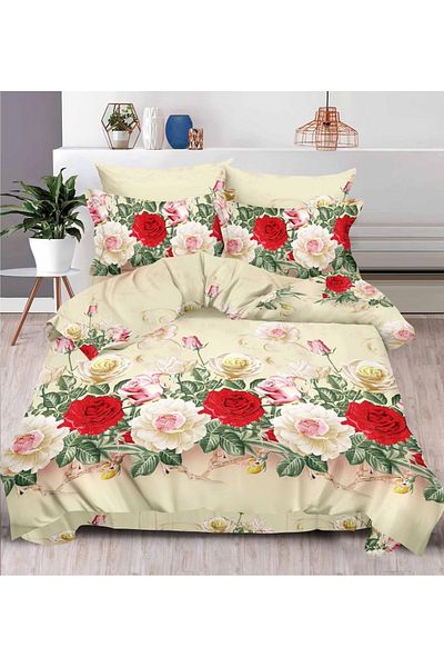 CHIRASO CHIRASO 3D Bedding Set, 6 pieces, Classic Sheet 240x250cm, Duvet Cover 200x230cm, 4 Pillowcases