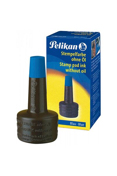 Pelikan Disc de ștampilă autocerneibil, non-uleios, capacitate 28 ml, culoare albastră