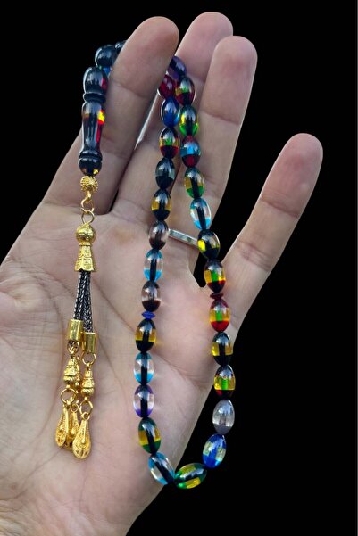 Teta Collection Bonibon Sürmeli Toz Kehribar Tesbih, Kehribar Hediyelik Ahşap...