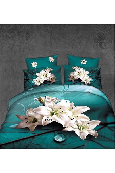 CHIRASO CHIRASO 3D Bedding Set, 6 pieces, Classic Sheet 240x250cm, Duvet Cover 200x230cm, 4 Pillowcases