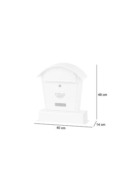 Strend Pro Mailbox, brown, 40x14x49 cm, Lambert