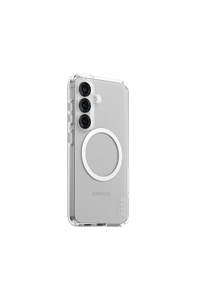 2nd Care CARE by PanzerGlass Flagship Case Transparent Urban Combat w. White Qi Compatible Samsung Galaxy S25