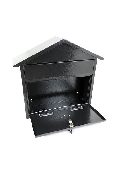 damech Postal box, black, C4 format, 43x12x39 cm,
