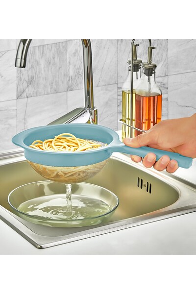 VİALEX 3 Size Wire Strainer Set-Un Screen-Sieve-Colander 22Cm-17Cm-12Cm