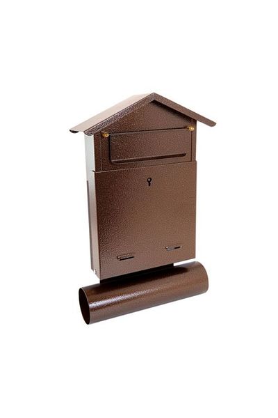 damech Mailbox, with space for newspaper, copper, B6 format, 23x7x37.5 cm,