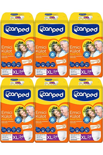 Canped Emici Külot Hasta Yetişkin Bezi XL - Ekstra Büyük - Extra Large 144 Ad...