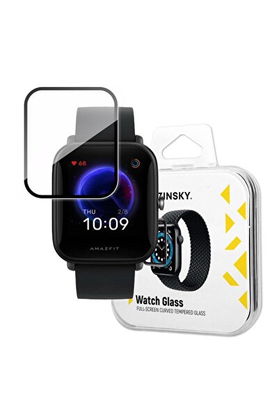 WOZINSKY Sticlă de protecție hibridă pentru Xiaomi Amazfit Bip U neagră