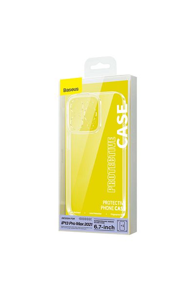 Baseus Glass Case etui szklane do iPhone 13 Pro Max 6.7'' 2021 + zestaw czyszczący