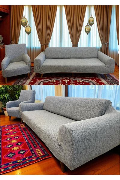 riselerhome Jacquard 3 3 1 1 Elastic Sofa Cover Elastic Armchair Cover Sofa Cover Set