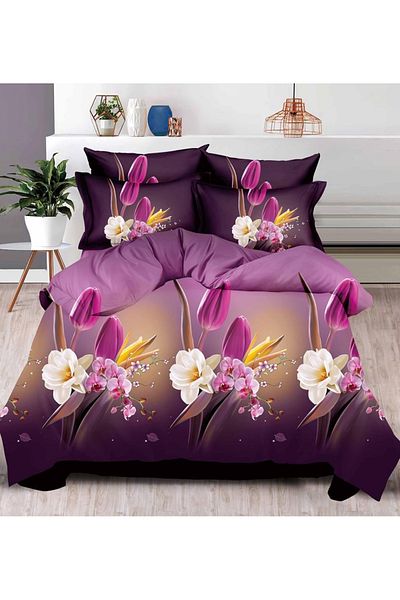 CHIRASO CHIRASO 3D Bedding Set, 6 pieces, Classic Sheet 240x250cm, Duvet Cover 200x230cm, 4 Pillowcases