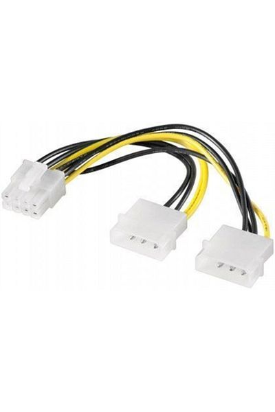 goobay | Adapter zasilania | Męski | 8-pinowe zasilanie PCI Express | Męski