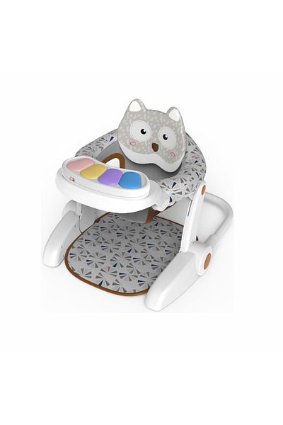 rexa Soft & Comfortable Baby Sit-Me-Up Floor Seat – Folding Learning Chair with Keyboard Play