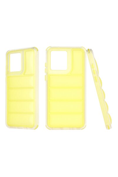 Techsuit Husă pentru Motorola Moto G84 - Wave Shield - Galbenă