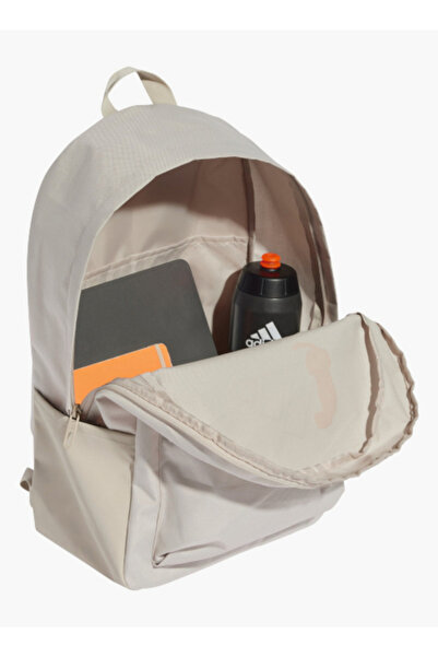 adidas Logo Print School Backpack with Adjustable Straps and Zip Closure - 15x31x44 cms