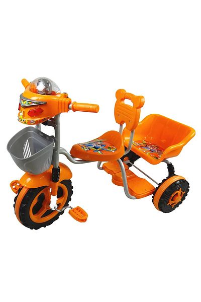 rexa Baby 3-Wheel Tricycle with Dual Seats – Tandem Ride-On Bike for Toddlers