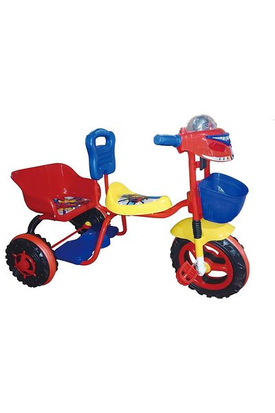 rexa Baby 3-Wheel Tricycle with Dual Seats – Tandem Ride-On Bike for Toddlers