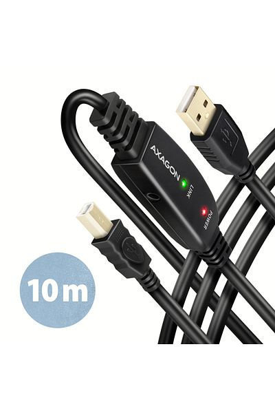 Axagon USB repeater cable, 10 m | ADR-210B | USB Type A - USB Type B