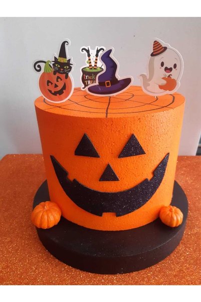 Bp Bizden Pastacılık Maket Pasta Halloween Cadılar Bayramı Tasarımlı