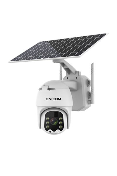 ONICOM 4G surveillance camera with solar panel, 4MP, 21700 batteries