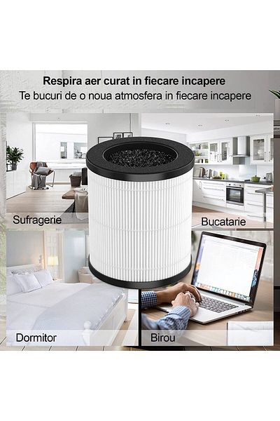 WowStep HEPA filter for purifier, model B-D0L2, Activated carbon, Filtration up to 0.3 Microns