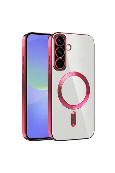 SKYDDAR INNOVATION Case for Samsung Galaxy A36 / Galaxy A56 , Luxury Shield Magsafe, Shockproof, Red, sticker set