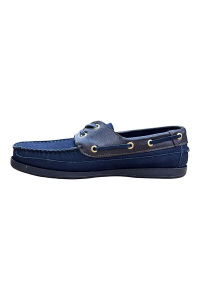 Greyybull Shoes тъмносини летни мокасини с подметка от аромат на кафе