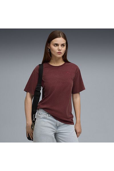 Puma Essentials Elevated Relaxed Wash Tee Women