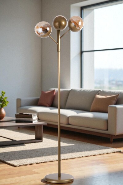 Lumexx KÜRE 3 LÜ ESKİTME LAMBADER BAL CAMLI